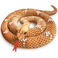 thumbnail image 1 of 180cm Realista Boa Constrictor Gigante Peluche Serpiente Marrón, 1 of 5