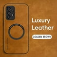 thumbnail image 5 of Allytechgroup Galaxy A53 5G Case, Magsafe Compatible Shockproof Vintage PU Leather Mangetic Back Cover Anti-Scratch Phone Case for Samsung Galaxy A53 5G, Brown, 5 of 10