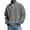 Gray#zip up sweatshirt men, variant on Men's Zip Up Sweatshirts No Hood Mock Neck Long Sleeve Waffle Sweatshirt Jacket Fall Winter Fashion Casual Outerwear Navy M