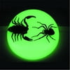 Ed Speldy East SS112 Large Dome Paper Weight with Real Black Scorpion and Spider in Acrylic Glow in the Dark