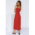 thumbnail image 5 of CoCozhu Women's Casual Ruffle Off Shoulder Sleeveless High Waisted Loose Long Wide Leg Jumpsuit Rompers Summer Beach Outfits, 5 of 7