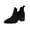 Black, variant on EKVAHL Women's Slip‑On Chelsea Ankle Boots, Low Heel Dress Booties, Casual Work Boots for Business Daily Blue