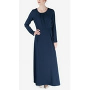 Verona Collection NAVY Women's Maxi Dress, US Large