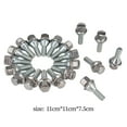 thumbnail image 7 of jiaping 20Pcs Auto Wheel Lug Bolts 611-005 28mm Shank Solid Studs Set 53182366 6511051AA, 7 of 7