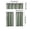Green, variant on COM1950s Kitchen Curtains 3 Piece Set, Tier and Valance Curtains, Light Filtering Solid Color Curtains, Easy Care Window Treatments for Kitchen, Living Room and Dining Area