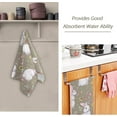 thumbnail image 3 of SKYSONIC 2 Pack Watercolor Bunny Hand Towels, Easter Flowers Leaves Kitchen Towel Ultra Soft and Absorbent,Decorative Fingertip Face Towel for Bathroom Hotel, 28.3"x14.4", 3 of 6