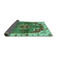 thumbnail image 2 of Ahgly Company Indoor Rectangle Abstract Turquoise Blue Modern Area Rugs, 7' x 9', 2 of 4