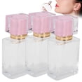 thumbnail image 3 of Botella de perfume Sonew, vidrio recargable, 50 ml (3 unidades), color rosa, 3 of 8