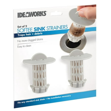 Unisex Adult Softee Strainers Sink Easy Hair Clog Remover Set Of Two Stop Clogs Before They Start Innovative Strainer Is Designed To Catch Hair