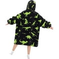thumbnail image 3 of Wehilion 6-12YR Oversized Sweatshirt Hooded Blanket Sherpa Hoodie for Girls Boy Wearable Blanket Hoodie for Kids, 3 of 6