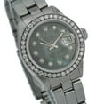 thumbnail image 3 of Pre-Owned Rolex Datejust 26MM 69160 Black Mother of Pearl Diamond Dial Diamond Bezel Stainless Steel Oyster Bracelet 0.9ct, 3 of 8