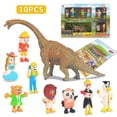 thumbnail image 4 of Set de juguetes de simulación de dinosaurio modelo animal con 8 muñecas para niños, 4 of 5