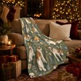 thumbnail image 3 of English Bulldog Wildflower, Peaceful Pet Portrait Pattern, Warm Flannel Blanket for Living Room and Reading Nook, Dog Lovers Friendship Gift, Pet Lover Home Decor, 3 of 9