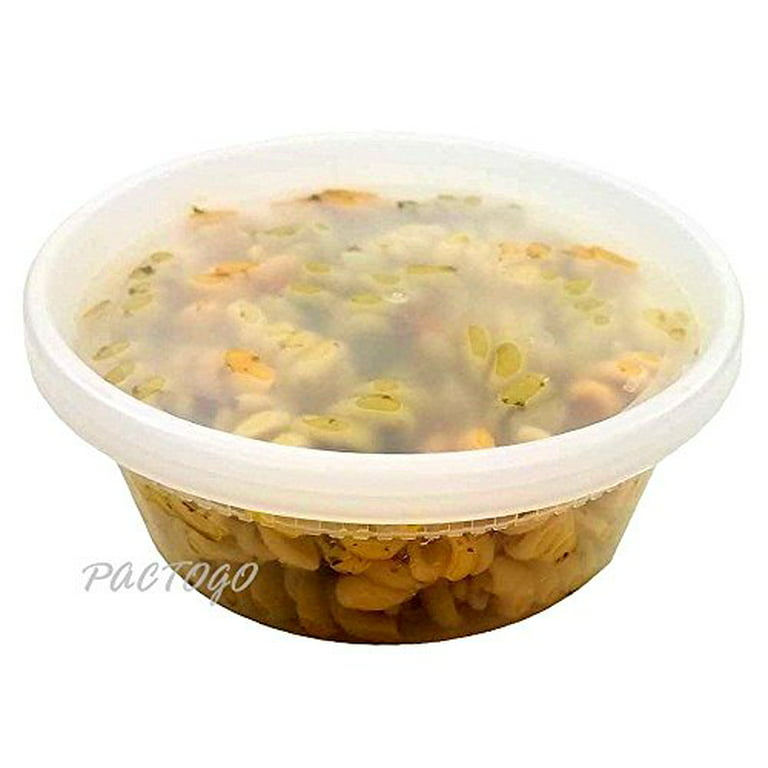 Pactiv YL2508 8 oz Clear Polypropylene Soup Container with LDPE