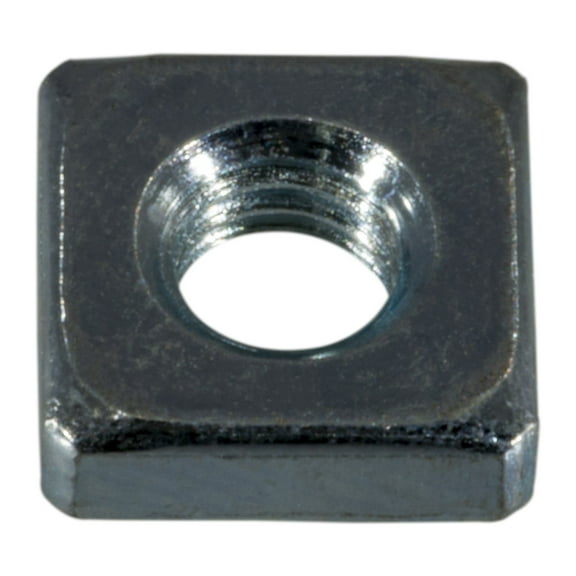 #10-32 Zinc Plated Steel Fine Thread Square Nuts SQRNT-038 (30 pcs.)