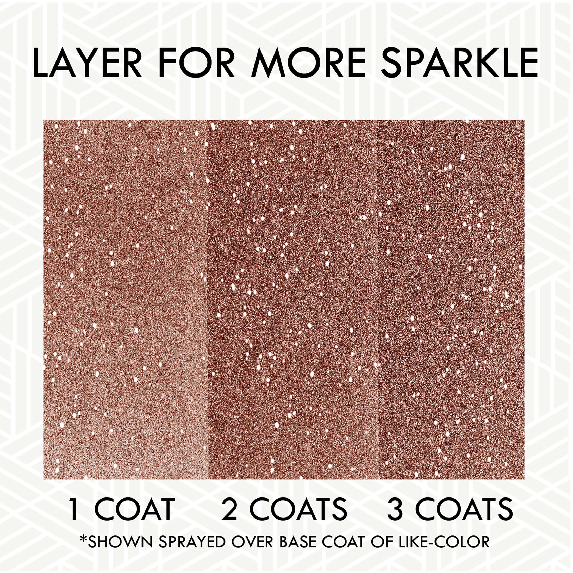 (2 pack) Rose Gold, Rust-Oleum Glitter Spray Paint-344697, 10.25 oz