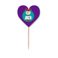 thumbnail image 1 of Feliz Halloween Ghost Jack Etiqueta del corazón de la bandera del palillo de dientes, 1 of 3