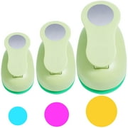UCEC Circle Punch, 2+1.5+1Inch YPF5Circle Paper Punch, 3 Pcs Paper Punches for Crafting, Circle Hole Punch, Circle Cutter for Scrapbook, Cards, DIY Albums Photos
