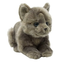 Realistic British Shorthair Cat Stuffed Animal Plush Toy, Lifelike Cat Animal Plushies, Simulation Animals Doll