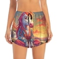 thumbnail image 2 of Goofa Meditating Cute Horse Printed Women 2 in 1 Running Shorts,Quick Dry Athletic Workout Shorts,High Waisted Athletic Shorts with Liner Pockets-Medium, 2 of 9