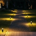 thumbnail image 6 of 12 Pack LED Bollard Pathway Lights, Low Voltage Landscape Lighting, Garden Lights for Yard, Patio, Lawn, 3000K Warm White, 6 of 7