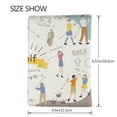 thumbnail image 3 of Rateoe Golf Icons And Golfer Pattern Passport Holder Wallet Leather Mulit-purpose Travel Wallet Credit Cards Case ,Passport Cover for Women Men-6.5 in, 3 of 5