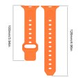 thumbnail image 2 of Correa 1 Correa de silicona para Apple Watch /2/3/4/5/6/7/SE/8 (35 mm) Naranja, 2 of 7