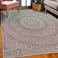 thumbnail image 3 of Mandala Decorative Rug, Abstract Floral Design with Themes Native South East Folkloric Illustration, Quality Carpet for Bedroom Dorm and Living Room, 6 Sizes, Dark Eggshell, by Ambesonne, 3 of 4