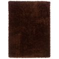 thumbnail image 1 of Linon Copenhagen Shag Hand Tufted Microfiber Polyester 1'10"x2'10" Rug in Brown, 1 of 3