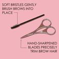 thumbnail image 3 of Japonesque Brow Kit, Includes: Slant Tweezer, Point Tweezer, Scissors, & Spoolie Eyebrow Kit for Applying Pressed Powder, 3 of 11