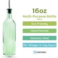 thumbnail image 2 of Containly Glass Bottle 16 oz Olive Oil/Vinegar Dispenser for Kitchen with Stainless Steel Spout, 2 of 5