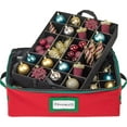 thumbnail image 4 of Hold N' Storage Underbed Christmas Ornament Storage Container Box Fits Up to 48-3”, Red, 4 of 9