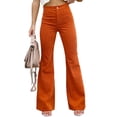 thumbnail image 2 of Pantalones acampanados de cintura alta para mujer, pantalones acampanados de cintura alta para mujer Pantalones de mujer diseñados para durar, 2 of 7