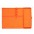 thumbnail image 1 of Grill mat for barbecue, grill holder, large silicone protective mat, cooking accessories for plancha and kitchen, orange, 1 of 5