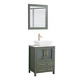 thumbnail image 6 of Vanity Art 24" Single Sink Freestanding Bathroom Vanity Set with Engineered Marble Top and Mirror, 6 of 9