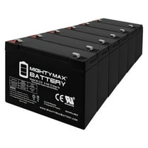 6V 12AH F2 Battery Replacement for GS Portalac PE6V12F1 - 6 Pack