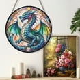 thumbnail image 6 of 89Bloom The Celestial Dragon Window Hanging Stained Glass, The Celestial Dragon Suncatchers for Windows Stained Glass, Stained Glass The Celestial Dragon suncatcher, 6 of 8