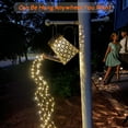 thumbnail image 3 of Luces solares para exteriores, regadera solar con luces en cascada, luces solares para jardín, decoración de patio y jardín, luces solares para caminos y decoración exterior., 3 of 5