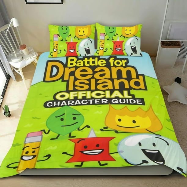 Batalla por la Isla del Sueño Conjunto de sábanas temático, trío de piezas, cómodo y amigable con la piel, diseño único, regalo de decoración para el hogar para familiares, amigos y fans,135cm *200cm