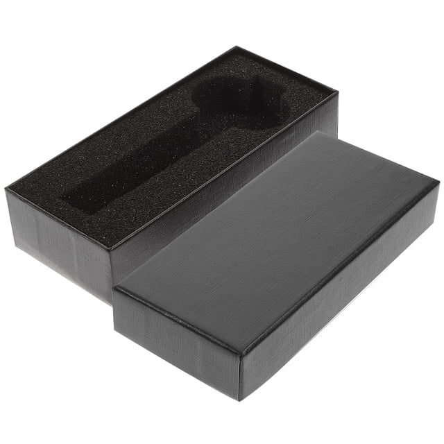Watch Box Holder Rectangular Cushion Organizer Storage Box Jewelry Bracelet Storage Gift Case (Black)