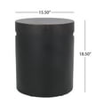 thumbnail image 6 of Baxton Lightweight Concrete Outdoor Side Table, Antique Copper, 6 of 7
