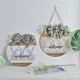 thumbnail image 2 of Rustic Wooden Bunny Welcome Sign for Easter - Round Hanging Door Décor for Home Front Door Decoration, 2 of 5