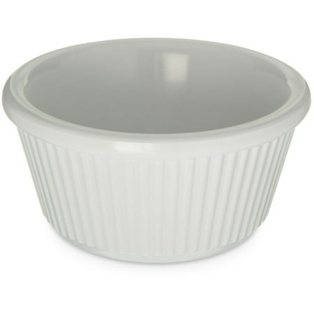 

Carlisle S29302 White Fluted 3 Oz. Melamine Ramekin - 48 / CS
