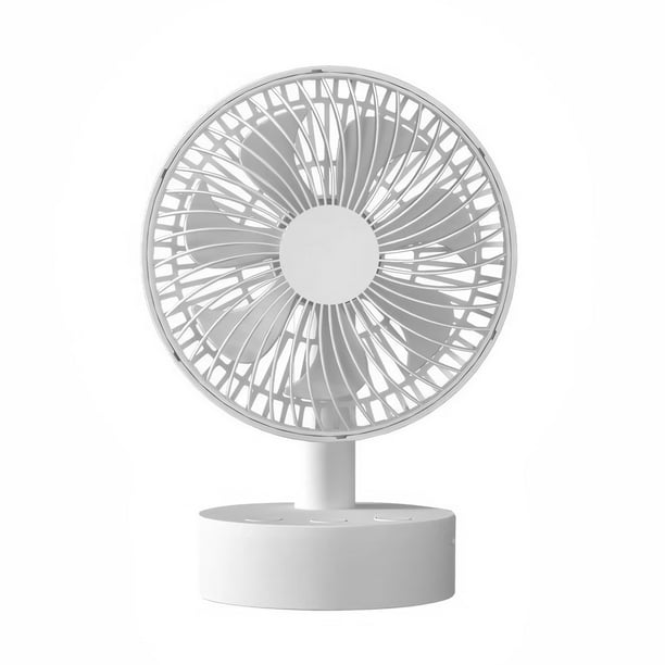 Ventilador pequeño portátil Toystoory silencioso ahorro de energía blanco F7-2