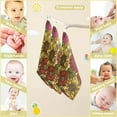 thumbnail image 3 of 5 Pack Retro Vivid Flowers Colorful Baby Muslin Washcloths, Spring Florals Soft Absorbent Face Towel Burp Cloths Cotton Bath Wipes Infant Wash Cloth for Newborn Boys Girls, 3 of 7