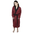thumbnail image 1 of Women’s 100% Terry Cotton Bathrobe Toweling Gown Robe Two Tone, 1 of 9