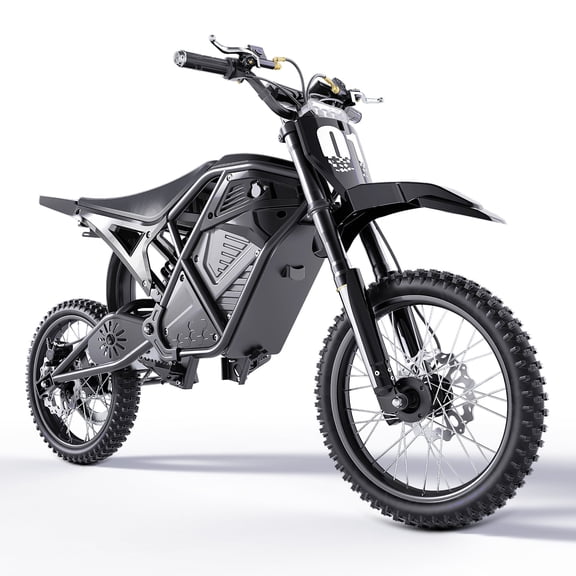 QNUT Electric Dirt Bike for Teens Adults, 3000W 38MPH Electric-Motorcycle Fat Tire with 48V 21Ah Battery E Dirt Bike 200Nm Dual Hydraulic Brakes Full Suspension Off-Road Ebike  UL2849 Listed
