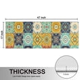 thumbnail image 5 of Kitchen Rugs Sets Of 2,Orange Boho Bohemia Floral Geometric Pattern Anti Fatigue Kitchen Mat Rugs Non Slip Washable,Decorative Kitchen Floor Mats for Kitchen,Sink,Laundry,17"X47", 5 of 5