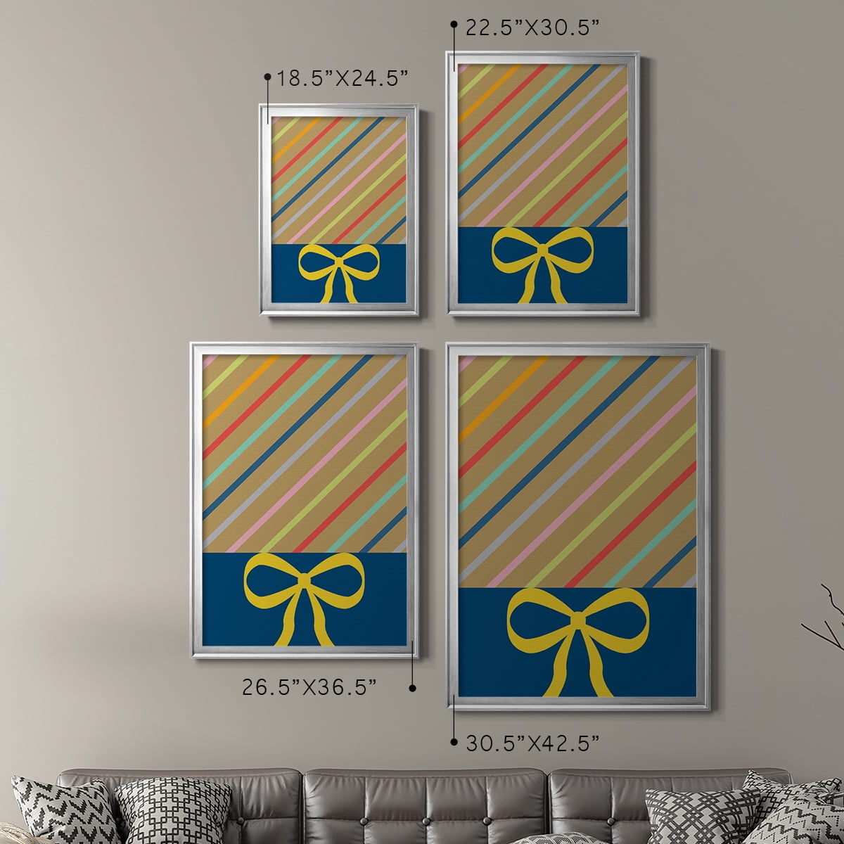 Stripes Premium Framed Print - Ready to Hang