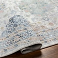 thumbnail image 5 of BoutiqueRugs Tana Traditional Area Rug - Machine Washable - Ivory, Medium Gray, Teal - 5'3" x 7', 5 of 11